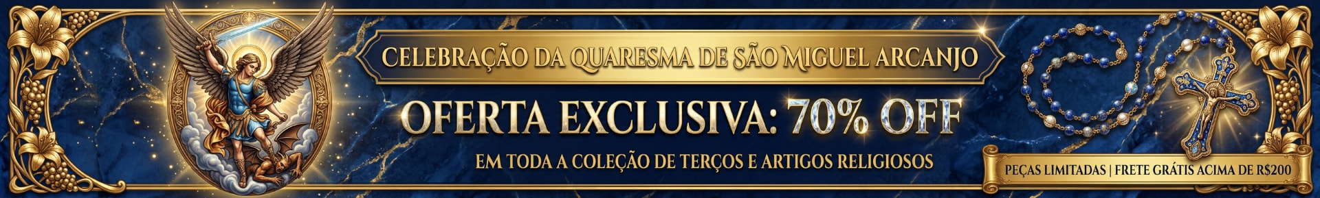 Promoção Quaresma São Miguel de Arcanjo 70% OFF